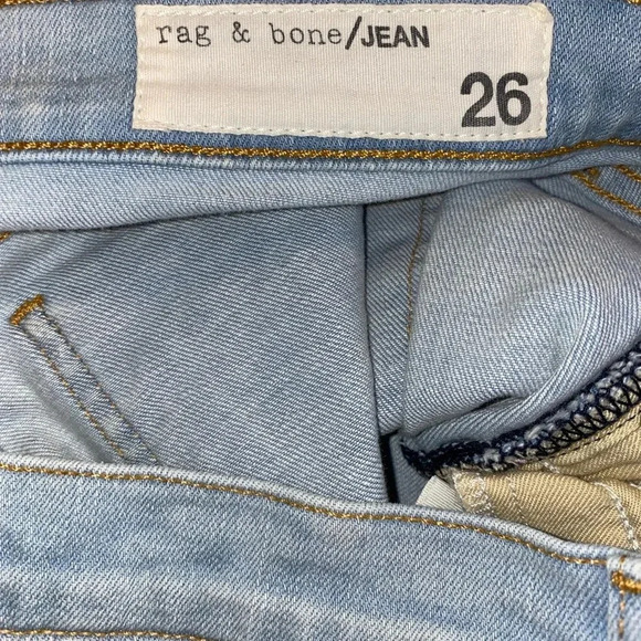 Rag and bone Capri jeans Sz 26 light wash - Picture 9 of 9